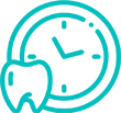 clock and a tooth icon